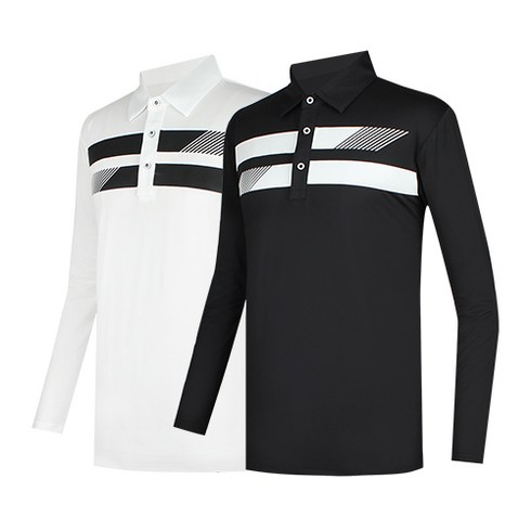 2023년 가성비 최고 남성골프긴팔티셔츠 - 럭스골프 남성 스윙 긴팔 카라 골프셔츠 NBE1A407