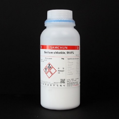 휴먼바이오염화나트륨 - Nacl (Sodium chloride) 99.0% 1kg 염화나트륨 시약