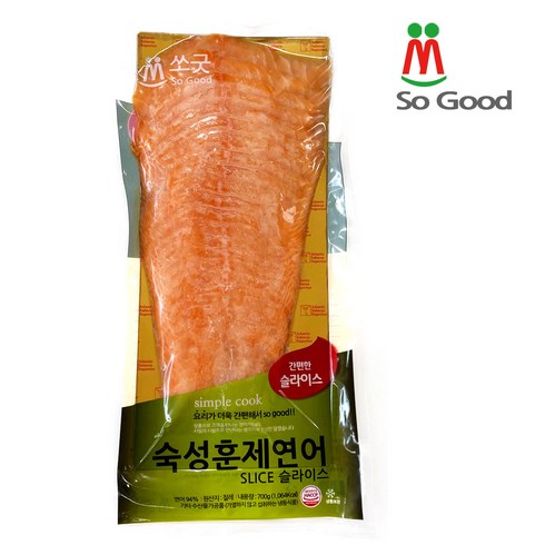 [So Good] 쏘굿 훈제연어 슬라이스700g [짜지않는 훈제연어슬라이스], 1개, 700g