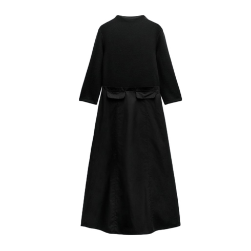 ZARA 콤비 미디 원피스 미니멀 0264025