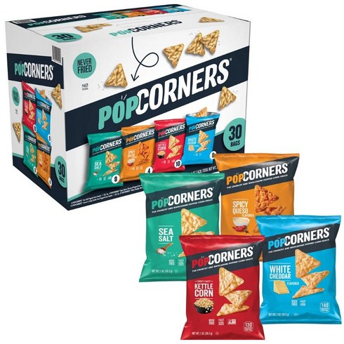 fourcorners1 - 팝코너스 칩 28g X 30개 버라이어티 팩 한박스에 30봉지, 1개