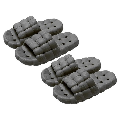 라이프모아 포근한 퀄팅 미끄럼방지 욕실화, L사이즈, 2개