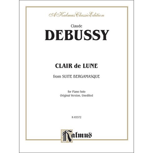 Debussy - Clair de lune 드뷔시 - 달빛 Kalmus 칼무스