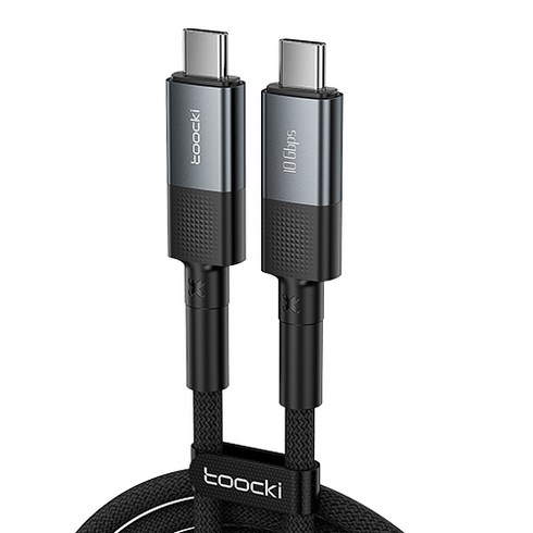 usb3.2 - Toocki 투키 Gen2 10Gbps USB3.2 C TO C 60W 초고속 충전케이블, 1M, 그레이, 6개