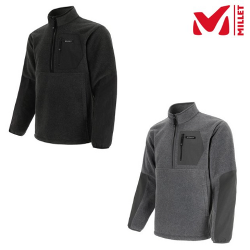2023년 가성비 최고 k2플리스 - 밀레 MILLET 남성 가을 겨울 기모 긴팔 플리스티셔츠 등산티셔츠 작업복 케이투 블랙야크