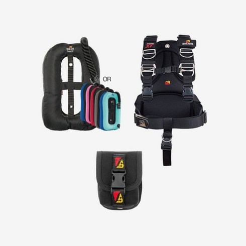 [다이브라이트] 트래블 트랜스팩 세트 소프트백플레이트 버클형하네스, 트래블 XT