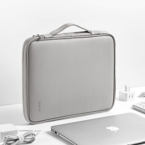앤키르 노트북 파우치 가방 케이스 15.6인치 14인치 13인치 남성 여성, 그레이