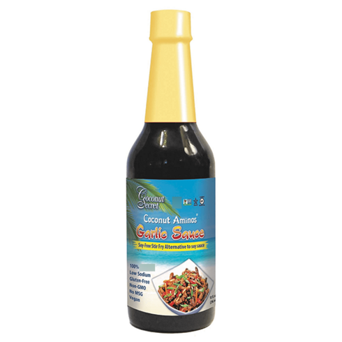 코코넛간장 - 코코넛시크릿 코코넛 아미노스 마늘 소스 비건 글루텐 프리, 296ml, 1개