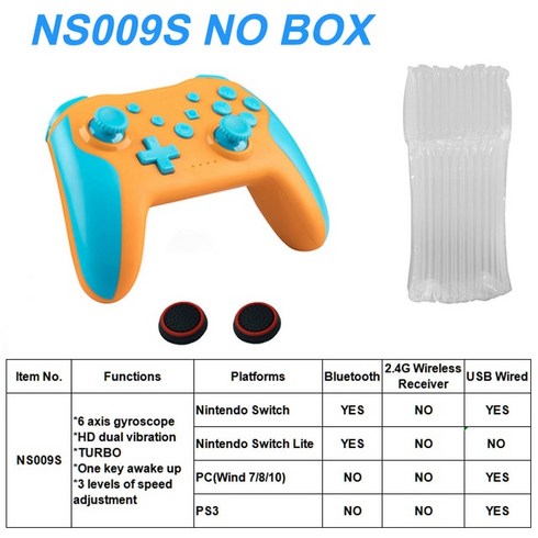 호환 오리지널 무선 컨트롤러 블루투스 닌텐도 스위치 프로 PC PS3 조이스틱 게임패드 NFC 전문 지연 없는 게임 패드, [06] wine red gold BOX, [02] 2 PCS