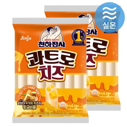 콰트로치즈 - 진주 천하장사 콰트로치즈, 448g, 2개