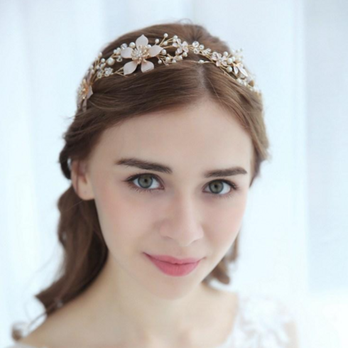 웨딩케이 A897 웨딩헤어밴드 웨딩 악세사리 코사지