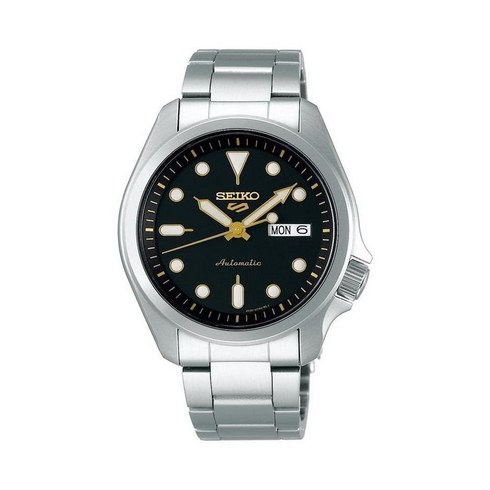 seiko 세이코 남자명품시계 5 스포츠 오토매틱 100m 검은색 다이얼 시계 SRPE57K1 123045