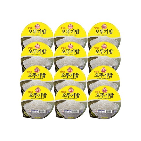 오뚜기 맛있는 밥, 210g, 12개