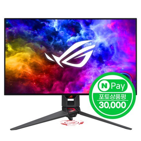 아수스모니터 - ASUS ROG SWIFT OLED PG27AQDM - QHD 240Hz G-SYNC 호환 True 10-bit 27인치 게이밍 모니터