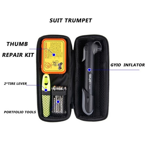 2023년 가성비 최고 잔차나라 - 자전거공구 자전거펑크패치 다트툴 잔차나라 자전거 수리 도구 가방 다기능 펑크 기압계 휠, 작은 양복