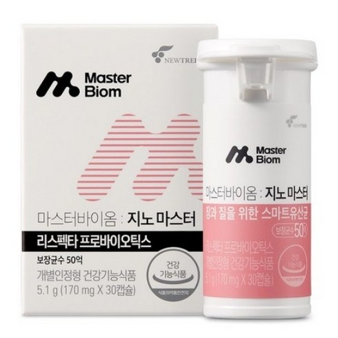 코스맥스엔비티 마스터바이옴 지노 마스터 170mg x 30캡슐, 30정, 6개