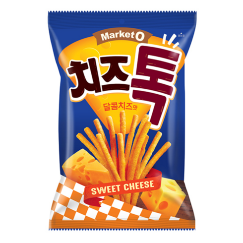 마켓오 치즈톡 달콤치즈맛 봉지스낵 80g x 12개