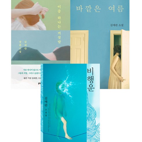 바깥은여름 - 김애란 소설 3권세트 - 이중 하나는 거짓말 ＋ 바깥은 여름 ＋ 비행운