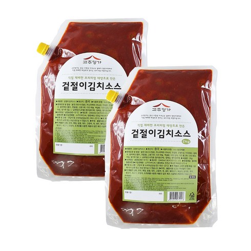 겉절이양념 - 고추명가 겉절이김치 소스 2kg x 2개