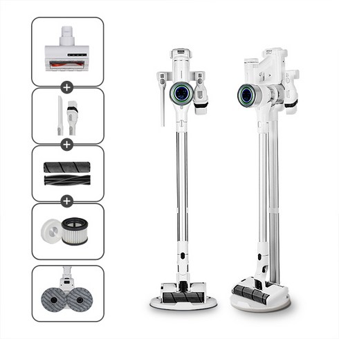 가이타이너진공무선청소기 - 가이타이너 듀얼모션 무선 진공 청소기 GTLVC-DM2 강력 물걸레 침구 청소기 겸용, 듀얼모션2+카펫브러시+침구브러시 화이트, 듀얼모션2 물걸레 키트