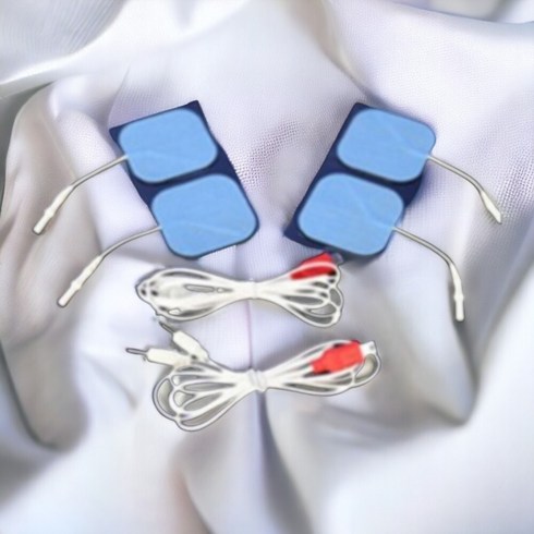 멀티저주파자극기 히미나 저주파패드셋트 (패드4개+케이블2개) 리필패드 자극패드 접착패드 마사지기패드, 기본