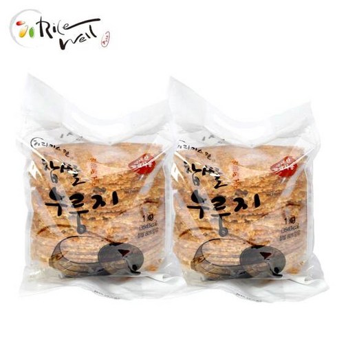 찹쌀누룽지 - 라이스웰 찹쌀누룽지1kg, 1kg, 2개