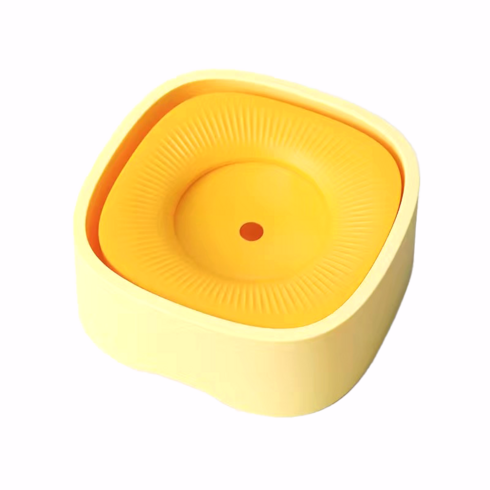 2023년 가성비 최고 강아지물그릇 - 리염문화 반려동물 음수볼 스탠딩 강아지 물그릇, 노란색