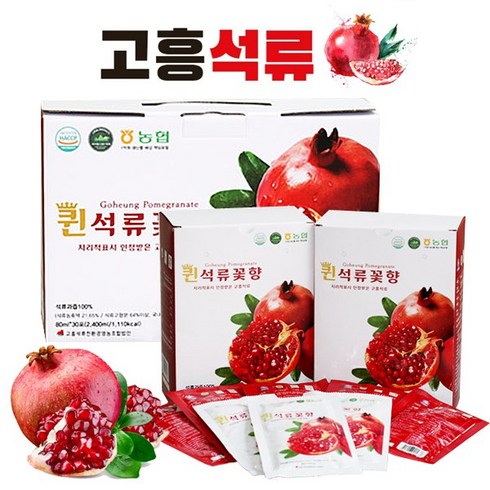 2024년 가성비 최고 석류꽃향 - 고흥 퀸 석류꽃향 고흥석류즙, 80ml, 60팩, 60개