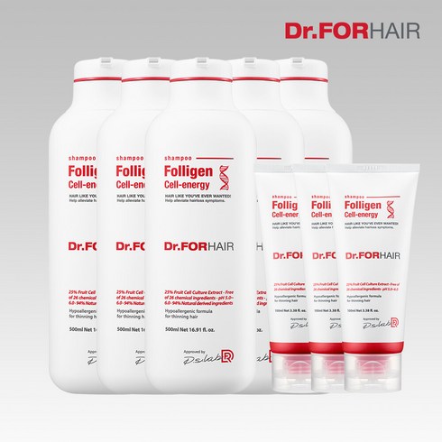 닥터포헤어 셀에너지 샴푸 500ml x5개 + 100ml x3개, 옵션선택