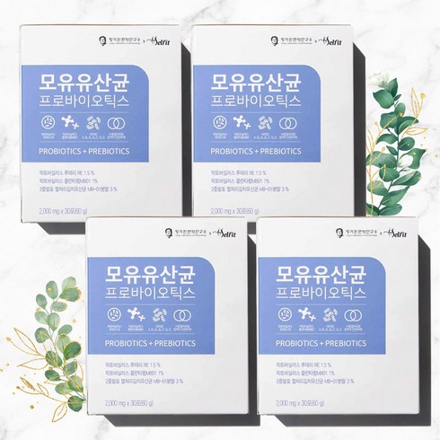 셀핏 모유 유산균 프로바이오틱스 4박스, 60g, 4개