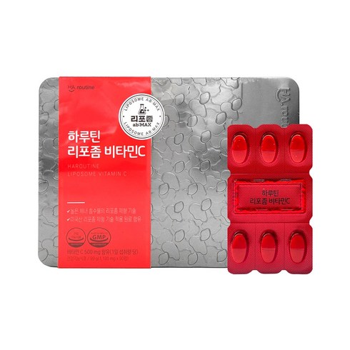 하루틴 리포좀 비타민C 1100mg x 90정 3개월 틴케이스 단품, 1개