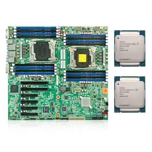 e5 2683v4 h97 보드 호환 - 메인보드 교체 호환 마더보드 Xeon X99 듀얼 2680 키트 E5 V4 LGA2011 C612 칩셋 세트, 1) 마더 보드  CPU
