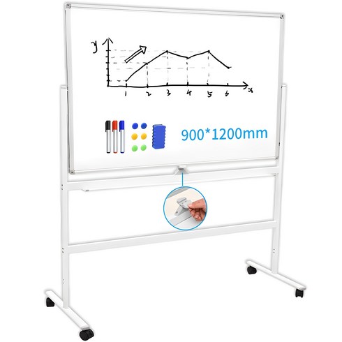 자석칠판 - 화이트보드 대형 화이트 보드 자석 화이트 보드 화이트보드+이동식스탠드