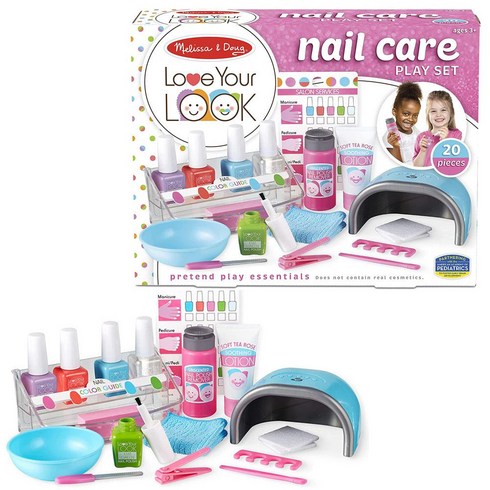 멜리사앤더그 메이크업 네일 케어 화장놀이 장난감 역할놀이 세트 Melissa Doug Love Your Look Pretend Nail Care Play Set, 1개