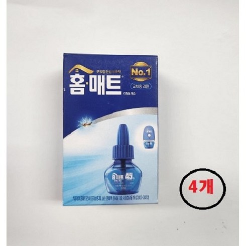 홈매트 45일 리퀴드 에스 리필, 29ml, 4개