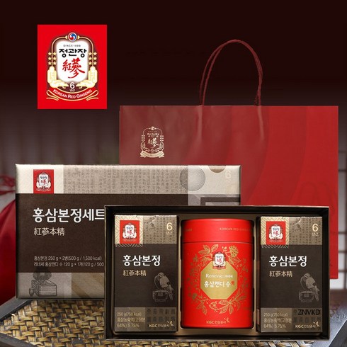 [정관장] 홍삼본정세트 [홍삼본정 250g X 2병 홍삼캔디 1개] (쇼핑백포함), 1세트