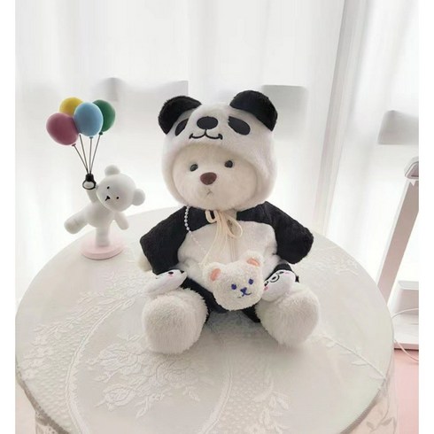 TeddyTales 레나베어 곰돌이 테디테일즈 베어 수제 곰돌이 애착 인형 30종, 30cm [기본 포장], 북극곰 + 국보 판다