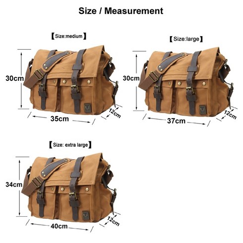 브람스겟백숄더 - 남성크로스백 숄더백 메신저백 슬링백 빈티지 가죽 캔버스 코튼 바디 슬링 캐주얼 레저 새로운 패션