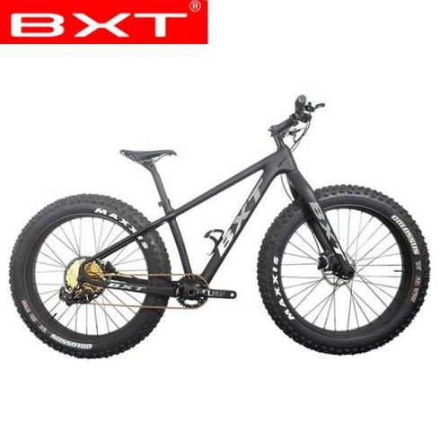 스페셜라이즈드락하퍼 - 폴샥mtb 26er 풀 카본 스노우 프레임 MTB 팻 바이크 1x12S 48 타이어 자전거 컴플리트, Full black+26er 16사이즈+1x12, 1개