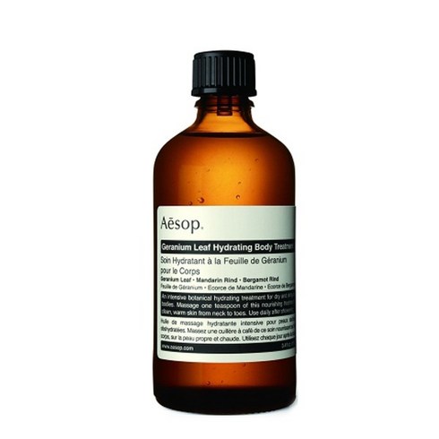 이솝 제라늄 리프 하이드레이팅 바디 트리트먼트 100mL (보습 바디 오일) 백화점 정품, 1개