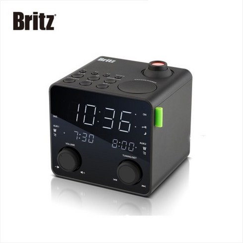 브리츠 라디오 알람 프로젝터 시계 BZ-CR3747P, 혼합 색상