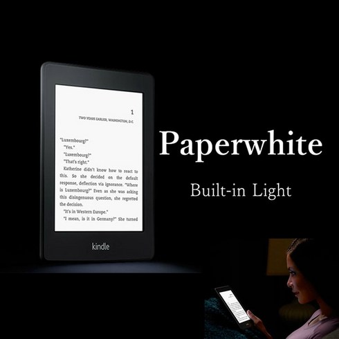 이북 리더리 전자책 ebook 단말기 Kindle-Paperwhite 등록 가능한 이북 리더 전자책 킨들 페이퍼화이트 2, 전자 책 리더 + 케이스 + 화면 _kindle pap