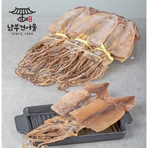 마른오징어  50g x 10마리 - 남부건어물 국산 동해안 마른오징어 한축 1축 10마리 국내산 동해 당일바리 건조오징어 건오징어 무료반품, 1개, 1축 2kg(특대) 국산 마른오징어 10마리(1kg)