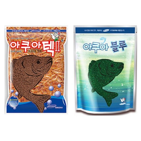 아쿠아 베스트 커플3 떡밥 세트 아쿠아텍2 2p + 블루 2p, 2세트