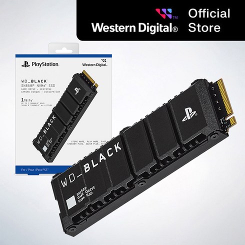 sn850 - WD 공식인증 BLACK SN850P 히트씽크 NVMe SSD for PS5 Consoles 1TB 소니공식인증, SN850P/1테라