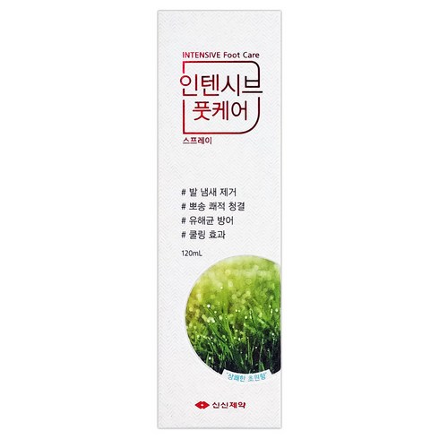 신신제약 인텐시브 풋케어 150ml 풋스프레이 발냄새 제거 쿨링효과, 1개입, 1개