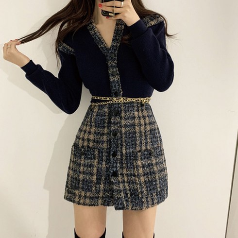 트위드원피스 TOP01