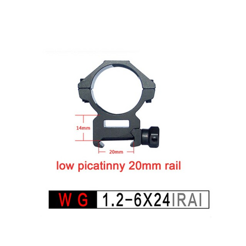 스코프 도트사이트 wg 1.2 6x24irai 디스커버리 각도 및 레벨 표시기 소총 범위 저렴한 모델 lr 사냥 야외 시야 범위 88, 1.2-6 낮은 20mm