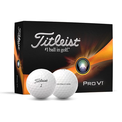 타이틀리스트 2023 Pro V1 골프볼, 화이트, 12개입, 1개