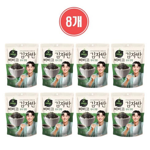 비비고 한식간장 김자반, 8개, 20g